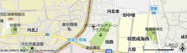 愛知県犬山市羽黒釈迦ノ下周辺の地図