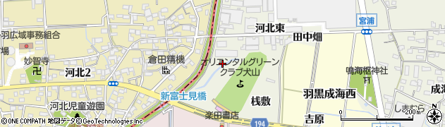 愛知県犬山市羽黒（釈迦ノ下）周辺の地図