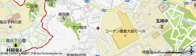 神奈川県鎌倉市植木605周辺の地図