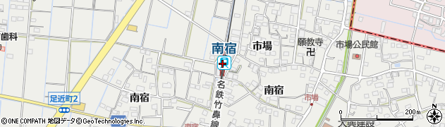 南宿駅周辺の地図