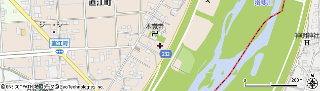 岐阜県大垣市直江町500周辺の地図
