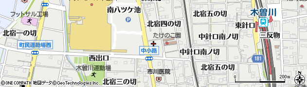 ドコモショップ木曽川店周辺の地図