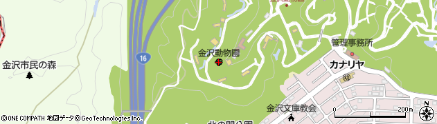 横浜市立金沢動物園周辺の地図