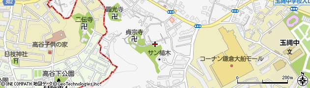 神奈川県鎌倉市植木653周辺の地図