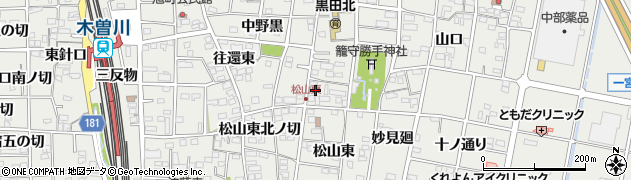 愛知県一宮市木曽川町黒田往還東東ノ切55周辺の地図
