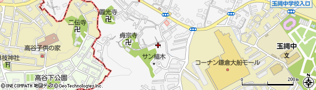 神奈川県鎌倉市植木651周辺の地図