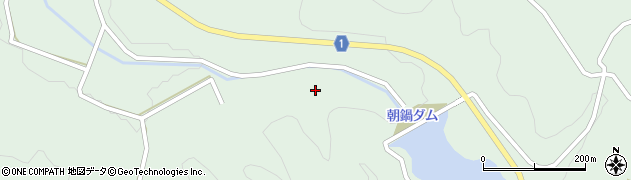 朝鍋川周辺の地図