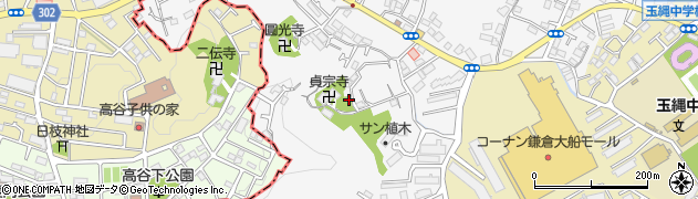 神奈川県鎌倉市植木654周辺の地図