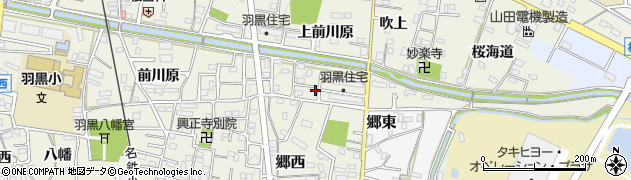 愛知県犬山市羽黒上前川原4周辺の地図