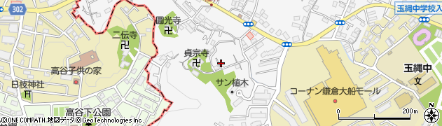神奈川県鎌倉市植木650周辺の地図