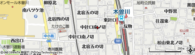 愛知県一宮市木曽川町黒田周辺の地図