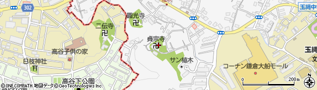 神奈川県鎌倉市植木657周辺の地図