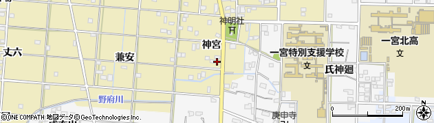 愛知県一宮市光明寺神宮68周辺の地図