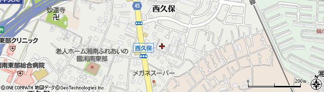 神奈川県茅ヶ崎市西久保841周辺の地図