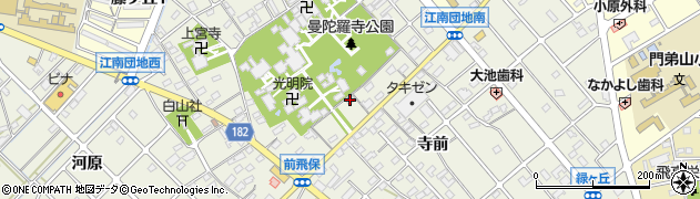 愛知県江南市前飛保町寺町268周辺の地図