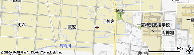 愛知県一宮市光明寺神宮57周辺の地図