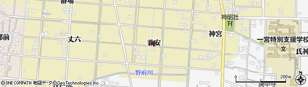 愛知県一宮市光明寺（兼安）周辺の地図