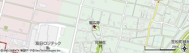 誓広寺周辺の地図