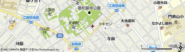 愛知県江南市前飛保町寺町262周辺の地図