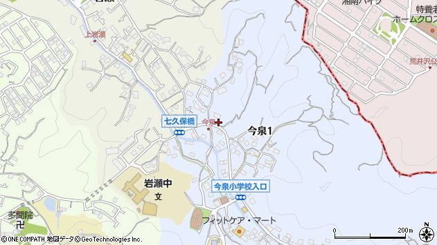 〒247-0052 神奈川県鎌倉市今泉の地図