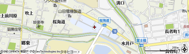 愛知県犬山市羽黒桜海道周辺の地図