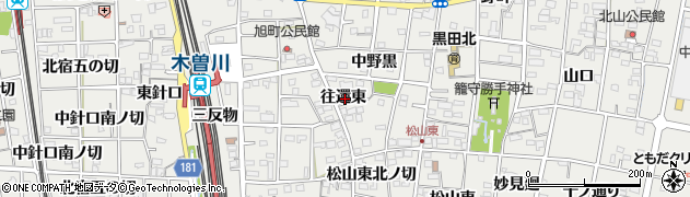 愛知県一宮市木曽川町黒田往還東82周辺の地図