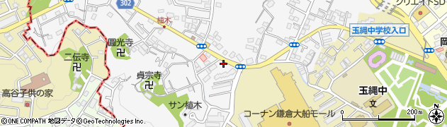 神奈川県鎌倉市植木599周辺の地図