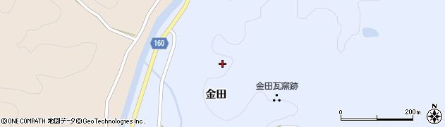 鳥取県西伯郡南部町金田440周辺の地図