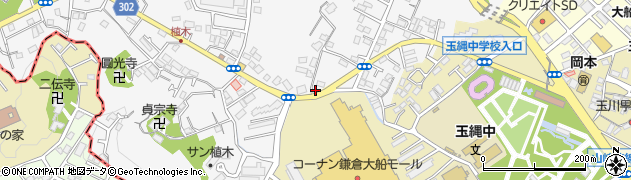 神奈川県鎌倉市植木346周辺の地図