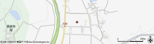 京都府綾部市物部町北柏原周辺の地図