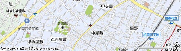 愛知県丹羽郡扶桑町柏森甲寺裏70周辺の地図