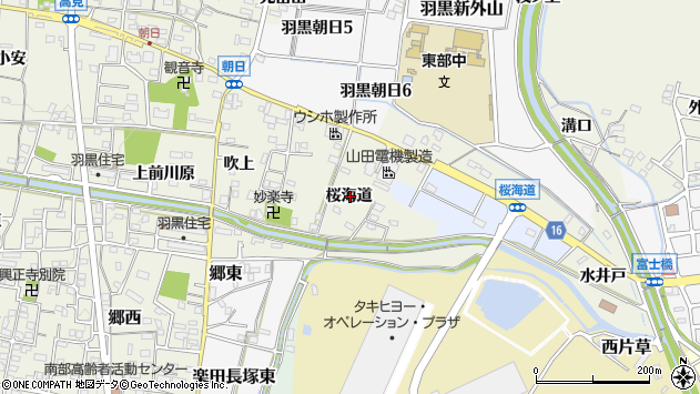 〒484-0804 愛知県犬山市羽黒桜海道の地図