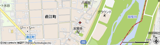 岐阜県大垣市直江町478周辺の地図