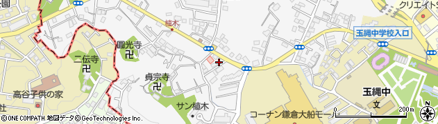 神奈川県鎌倉市植木594周辺の地図