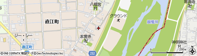 岐阜県大垣市直江町471周辺の地図