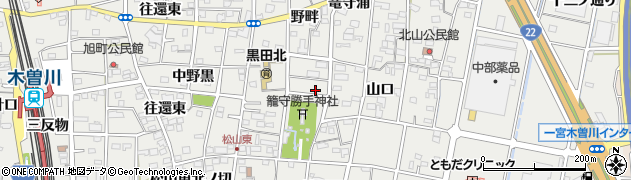 愛知県一宮市木曽川町黒田往還東東ノ切65周辺の地図