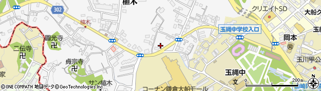 神奈川県鎌倉市植木264周辺の地図