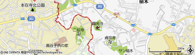神奈川県鎌倉市植木549周辺の地図
