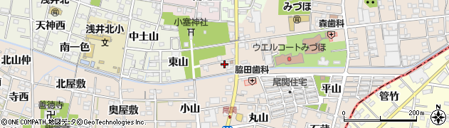 愛知県一宮市浅井町尾関同者9周辺の地図