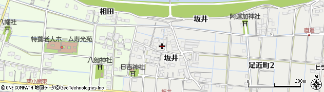 岐阜県羽島市足近町坂井83周辺の地図