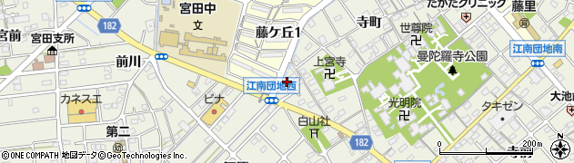 愛知県江南市前飛保町寺町20周辺の地図
