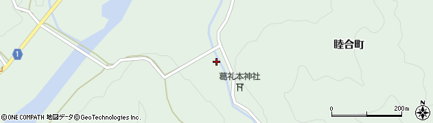 京都府綾部市睦合町周辺の地図