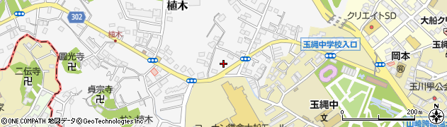 神奈川県鎌倉市植木262周辺の地図