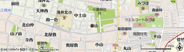 愛知県一宮市浅井町大野東山20周辺の地図