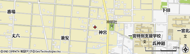 愛知県一宮市光明寺神宮6周辺の地図