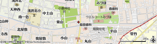 愛知県一宮市浅井町尾関同者2-3周辺の地図
