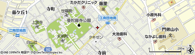 愛知県江南市前飛保町寺町249周辺の地図