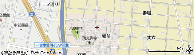 愛知県一宮市田所（郷浦）周辺の地図