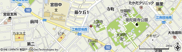 愛知県江南市前飛保町寺町153周辺の地図