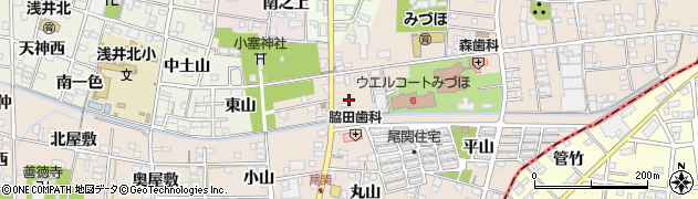 愛知県一宮市浅井町尾関同者156周辺の地図